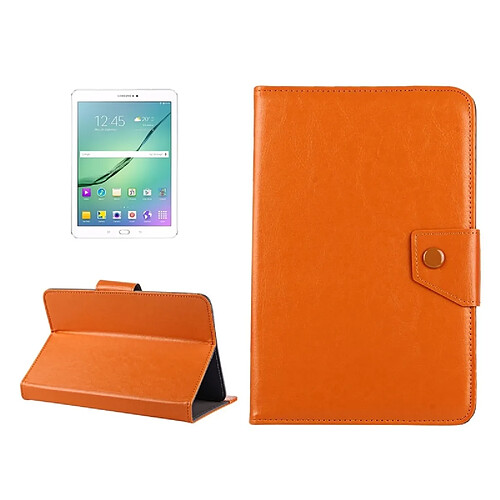 Wewoo Housse Étui Orange pour Asus ZenPad 10 Z300C, Huawei MediaPad M2 10.0-A01W, Cube IWORK10 10 pouces comprimés en cuir Crazy Horse Texture de protection Shell avec support