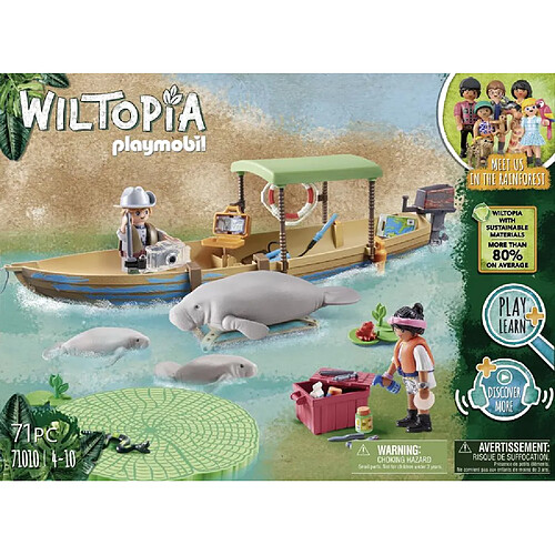 Playmobil® 71010 Wiltopia - Pirogue et lamantins