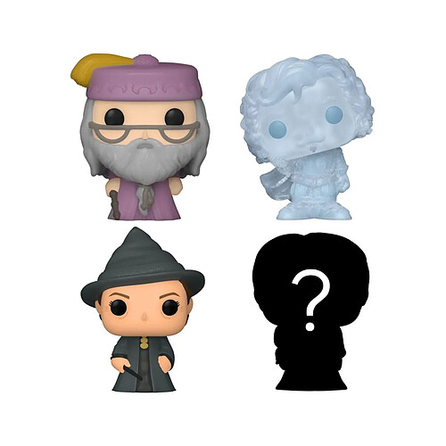 Funko Harry Potter - Pack 4 figurines Bitty POP! Dumbledore 2,5 cm