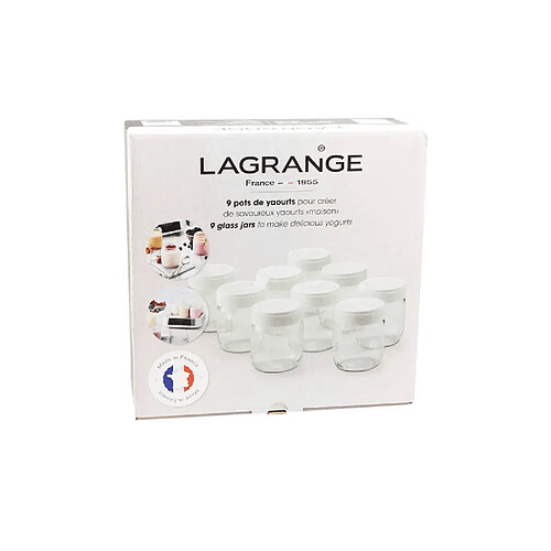 Lagrange LOT DE 9 POTS POUR YAOURTIERE V2