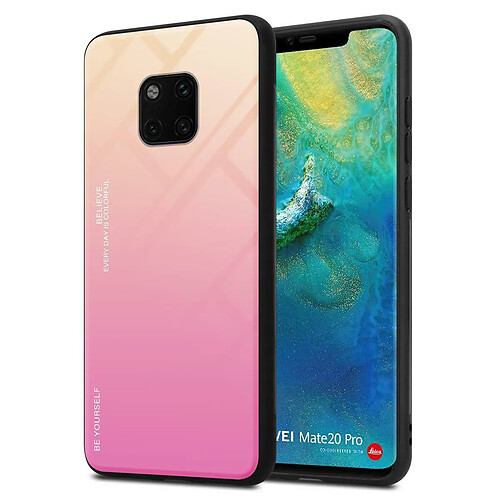 Cadorabo Coque Huawei MATE 20 PRO Etui en Jaune