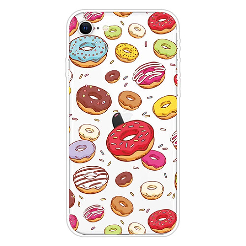 Coque en TPU impression de motifs souple beignets pour votre Apple iPhone SE (2nd Generation)/iPhone 8/iPhone 7