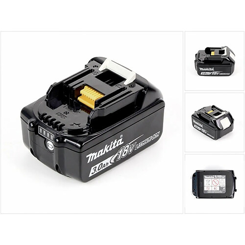 Makita BL 1830 B Batterie Li-Ion 3,0Ah / 3000 mAh 18V avec indicateur LED (197599-5)