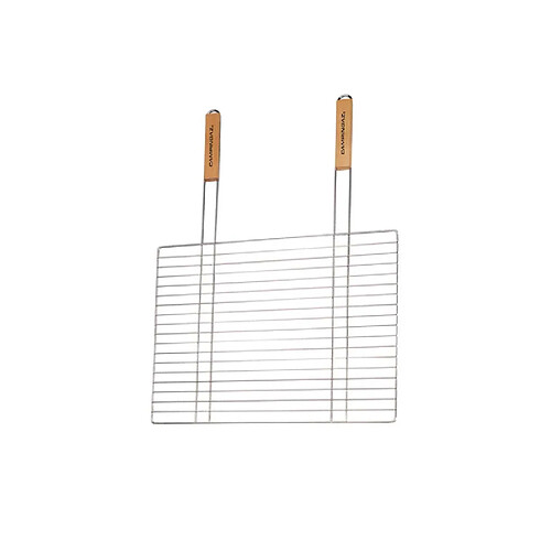 Grille rectangulaire simple S CAMPINGAZ - pour barbecue - double manche - 53x39cm