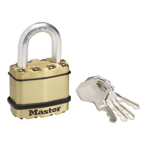 Master Lock Cadenas Excell 2 pcs Laiton massif 52 mm M5BEURD