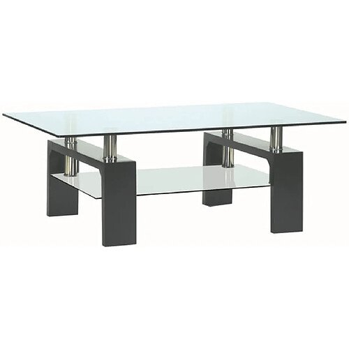 UB DESIGN SALON Table basse Dana 100 x 60 cm noire