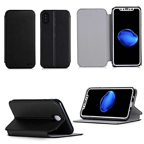 Etui luxe Apple iPhone XS MAX 6,5 pouces Ultra Slim blanc Style Cuir avec stand - Housse coque de protection smartphone 2018 / 2019 iPhoneXS Max blanche - Accessoires pochette XEPTIO : Exceptional case !