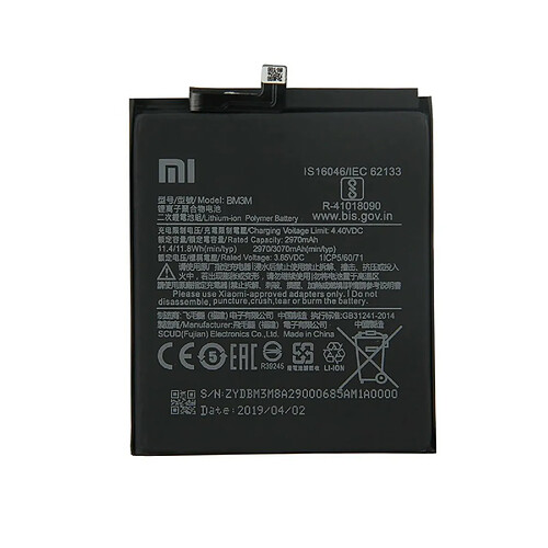 Batterie originale Xiaomi BM3M Capacité en 3070 mah pour Xiaomi Mi 9 SE M1903F2G