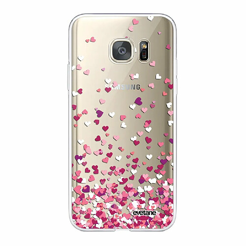 Evetane Coque Samsung Galaxy S7 360 intégrale avant arrière transparente