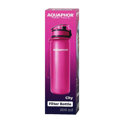 Aquaphor City Rose Bouteille à filtre, 500 ml