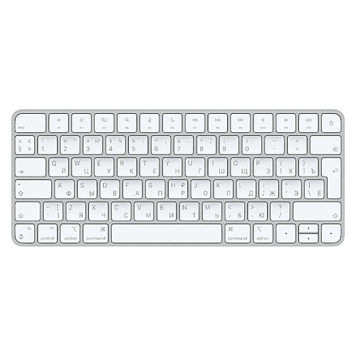 Apple Magic clavier USB + Bluetooth Russe Aluminium, Blanc