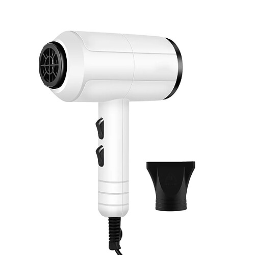 Universal 1500W Professionnel Portable Mini Sèche-cheveux Sèche-cheveux Brossette Professionnelle Sèche-cheveux Sèche-cheveux Voyage | Sèche-cheveux (Blanc)