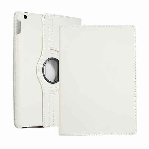 Xeptio Housse nouvel Apple iPad 10,2 2019 Wifi - 4G/LTE blanche - Etui coque blanc de protection 360 degrés tablette New iPad 10.2 pouces - accessoires pochette