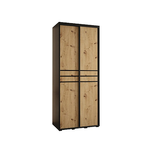 Abiks Meble Armoire Davos 10 À Portes Coulissantes 235,2/120/45 2 Portes