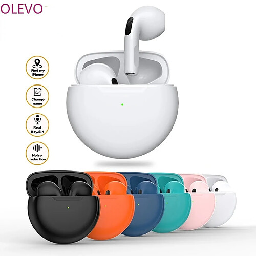 GUPBOO Casque Bluetooth sans fil OLEVO Pro6 TWS avec suppression du bruit et micro