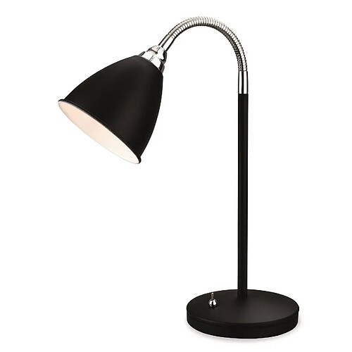 Luminaire Center 1 lampe de table noire avec chrome, E14