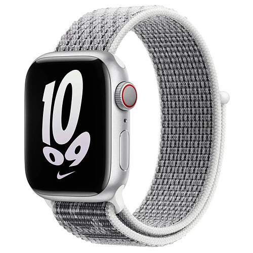 Nike Sport Loop bracelet pour l'Apple Watch Series 1-9 / SE - 38/40/41 mm / Series 10 - 42 mm - Summit White / Black