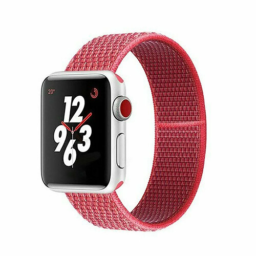 PHONECARE Bracelet NylonSense pour Apple Watch Series 8 - 45mm - Rouge