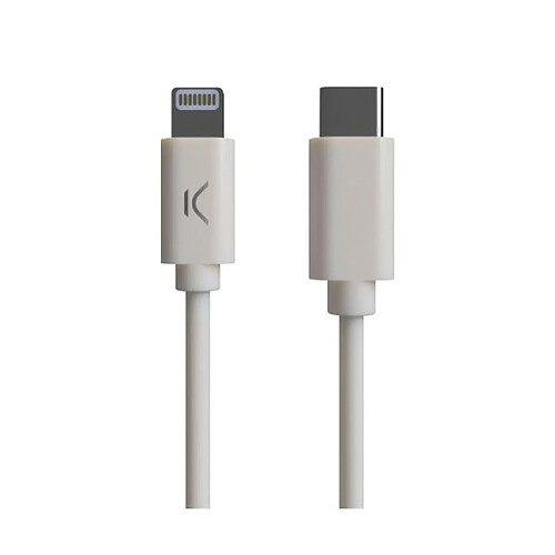 Câble USB-C vers Lightning KSIX MFI (1 m) Blanc