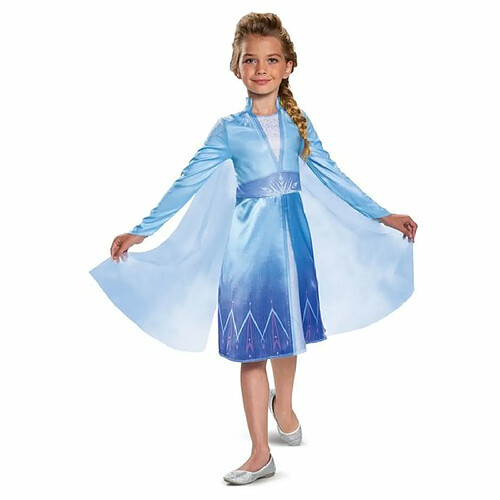 Ludendo Déguisement classique Elsa La Reine des Neiges 5-6 ans