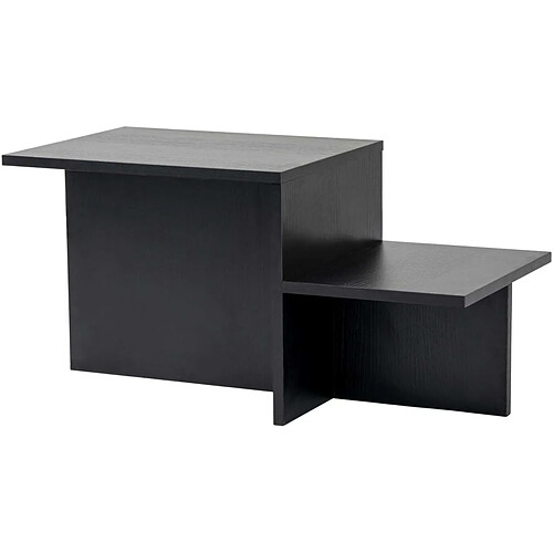 Hanah Home Table basse en aggloméré 80 x 40 x 40 cm Harmony noir.