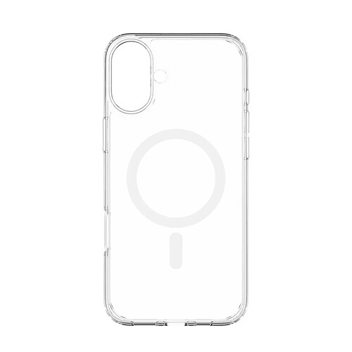 QDOS Coque pour iPhone 16 Plus Hybrid Drop Snap Bi-matière Renforcée MagSafe Transparent