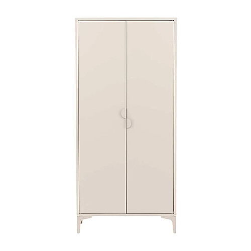 Venture Home Armoire 2 portes en acier Piring beige.