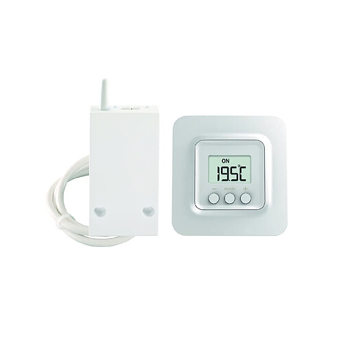 thermostat radio d'ambiance avec 1 récepteur fil pilote consigne - tybox 5701 fp - delta dore 6050674