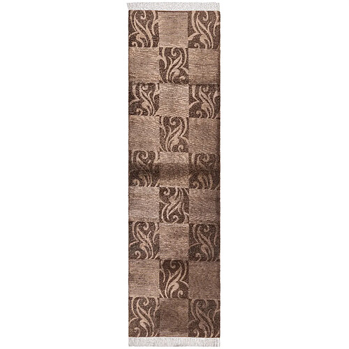 Vidal Tapis de couloir en laine 297x81 brun Darya