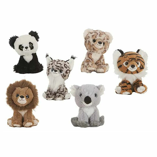 BigBuy Kids Ensemble de peluches 6 Pièces 22 cm animaux