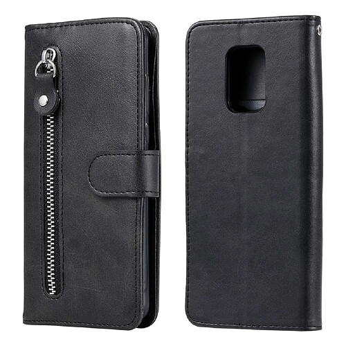 Etui en PU poche zippée mode noir pour votre Xiaomi Redmi Note 9S/9 Pro Max/9 Pro