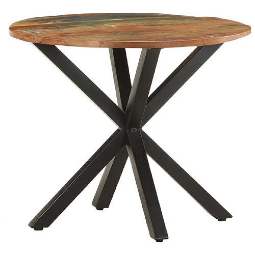 vidaXL Table d'appoint 68x68x56 cm Bois de récupération massif