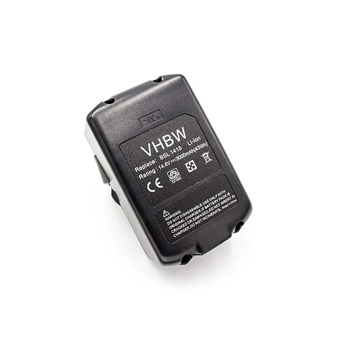 vhbw Li-Ion Batterie 3000mAh (14.4V) pour outils Hitachi DS 14DBL, DS14DSAL, DS14DSFL, DV 14DBL comme BSL 1415, BSL 1430, 329083.