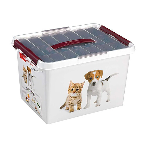 Sunware Boite Q-line motif animaux 22 litres.