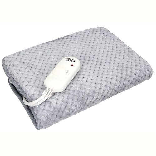 Coussin Chauffant Électrique pour le Cou, le Dos 2 Niveaux Température, Lavable, 80 , Gris, Adler, AD7415