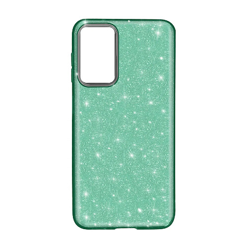 Avizar Coque Samsung Galaxy A03S Paillette Amovible Silicone Semi-rigide Vert