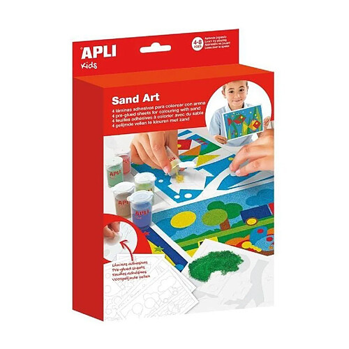 APLI Kit cartes a sable avec pots de sable