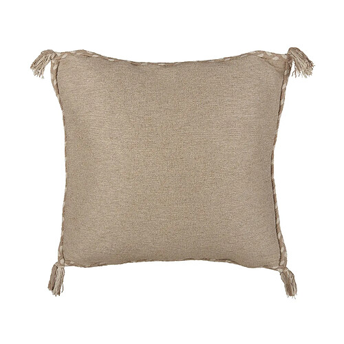 Beliani Coussin ERIGERON Jute 45 x 45 cm Unicolore Beige