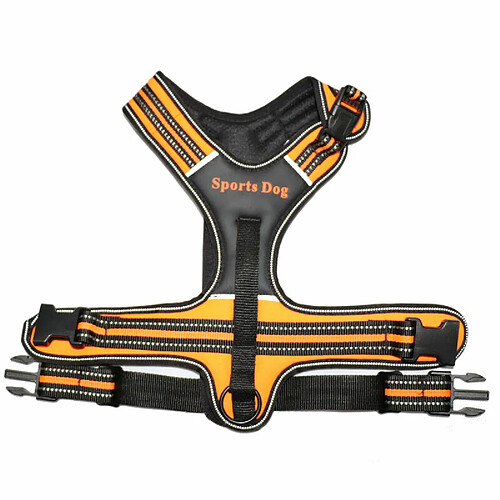 Universal Collier pour chien cuir chien de compagnie harnais tire harnais entrainement poitrine gros chien sport chien de travail adapté pour husky bulldog & 124 ; chien de travail tire & 124 ; chien gouvernail chien de compagnie chien