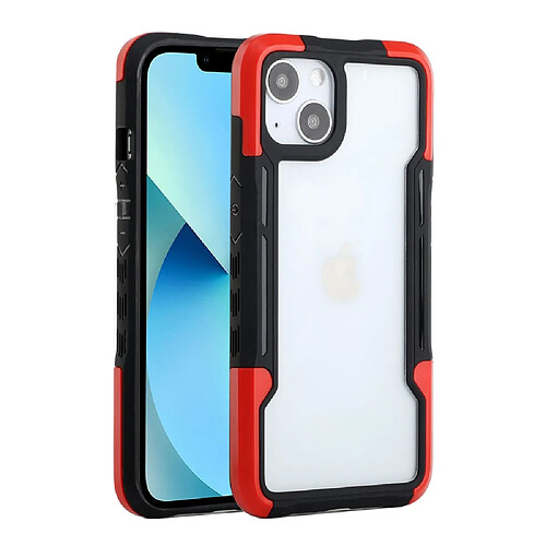 Coque en TPU + acrylique anti-chute, hybride, antichoc noir/rouge pour votre Apple iPhone 13 mini 5.4 pouces