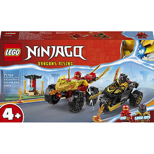 LEGO 71789 Le combat en voiture et en moto de kai et ras