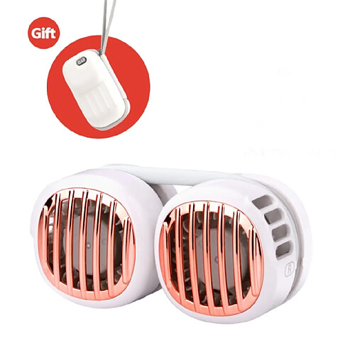 Universal Ventilateur de cou mains-libres USB rechargeable 4 vitesses du vent Portable Portable Cool Summer Outdoor Travel Ventilateur de cou