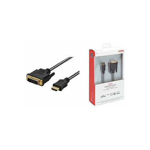 ednet Câble adaptateur HDMI-A - DVI-D(24+1), 5,0m ()