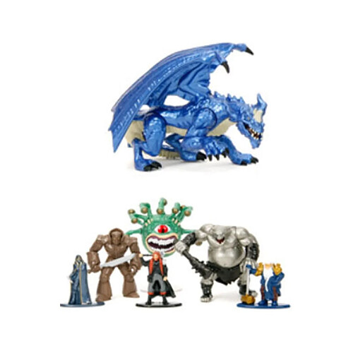 JADA TOYS Dungeons & Dragons - Pack 7 figurines Diecast Nano Metalfigs