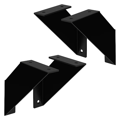 ML DESIGN MODERN LIVING Lot de 4 supports d'étagère Equerre d'étagère Support d'étagère Console d'étagèr