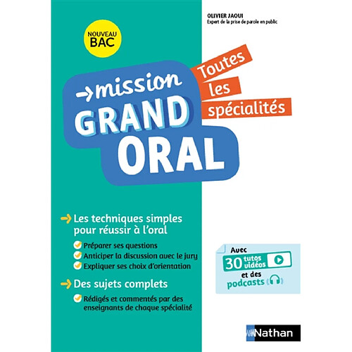 Mission grand oral, toutes les spécialités : nouveau bac · Occasion