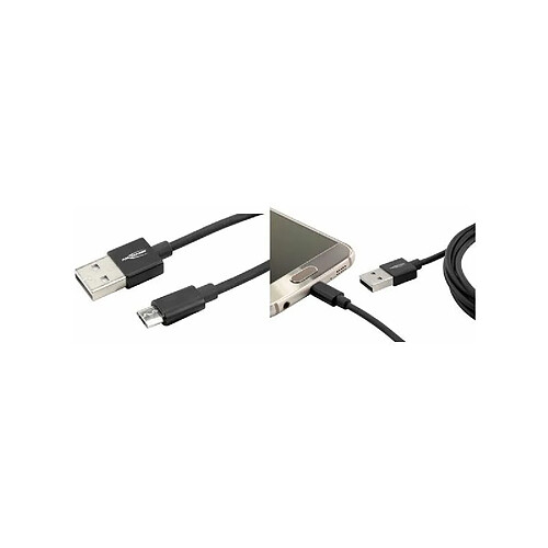 ANSMANN Câble de données & de charge, USB-A - Micro USB-B ()