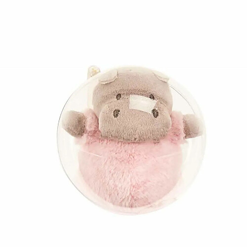 Paris Prix Peluche Enfant dans Boule Hippo 12cm Rose