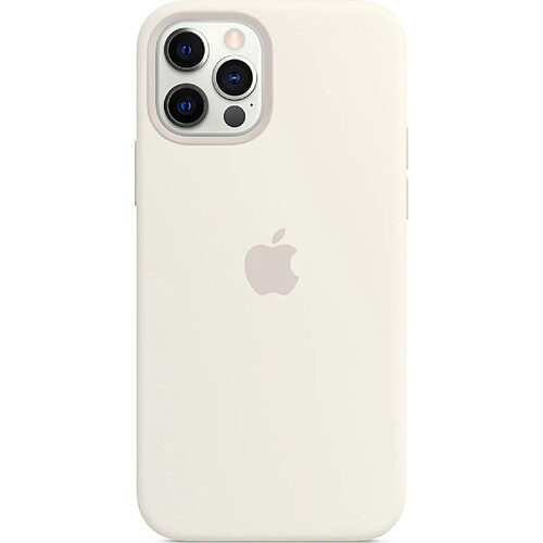 Apple Coque en silicone MagSafe pour l'iPhone 12 Pro Max - White