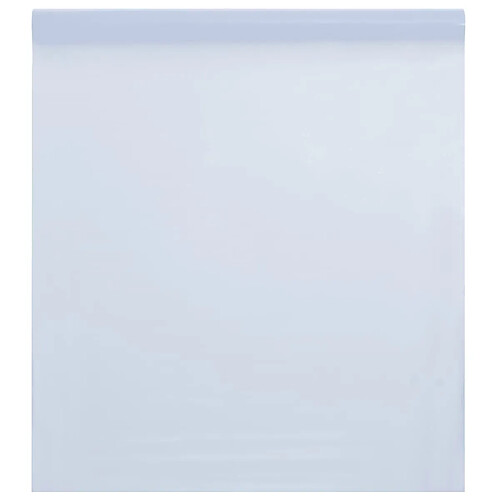 vidaXL Film de fenêtre statique dépoli blanc transparent 45x2000cm PVC